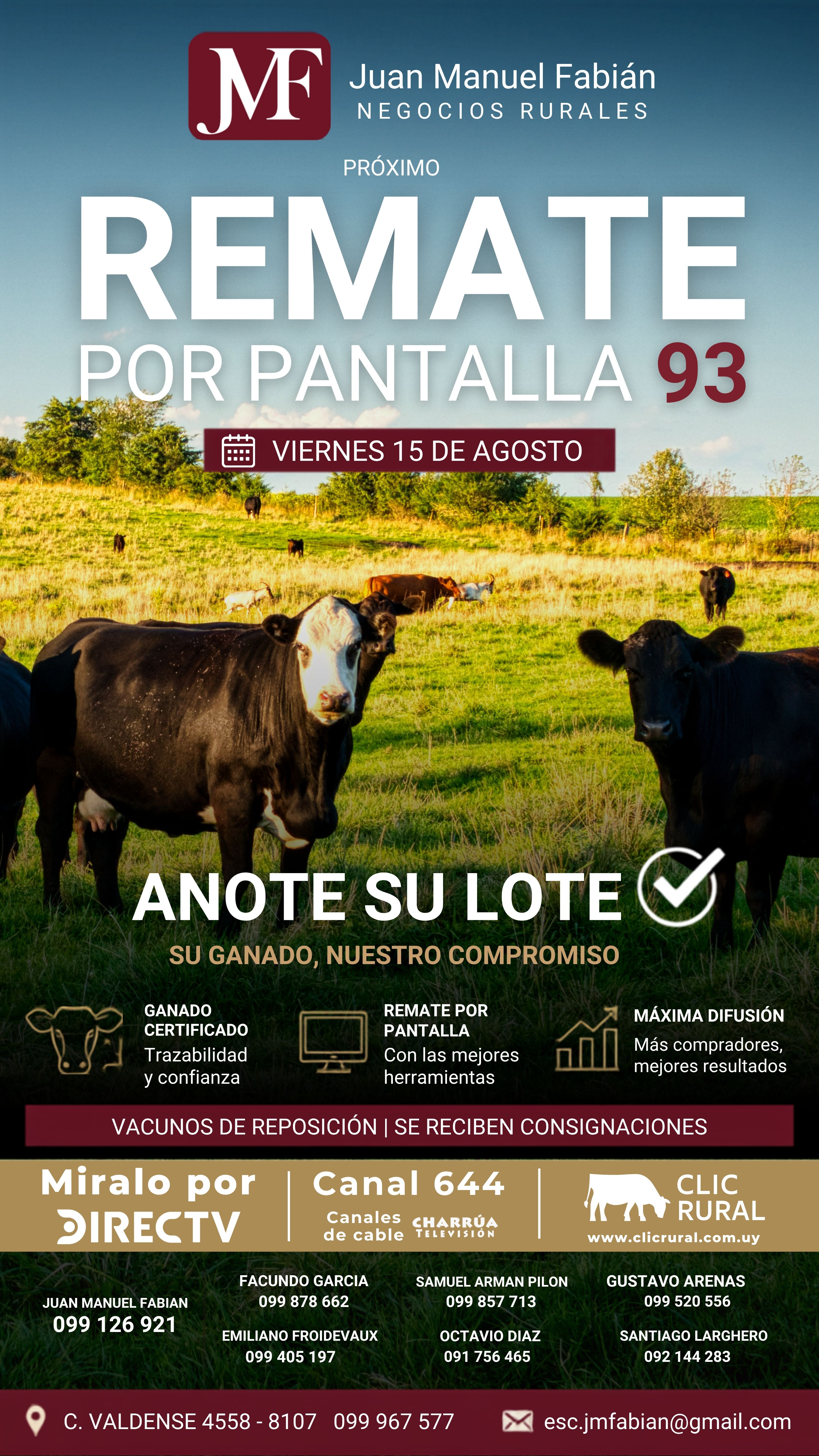 Remate 93 Remate por pantalla