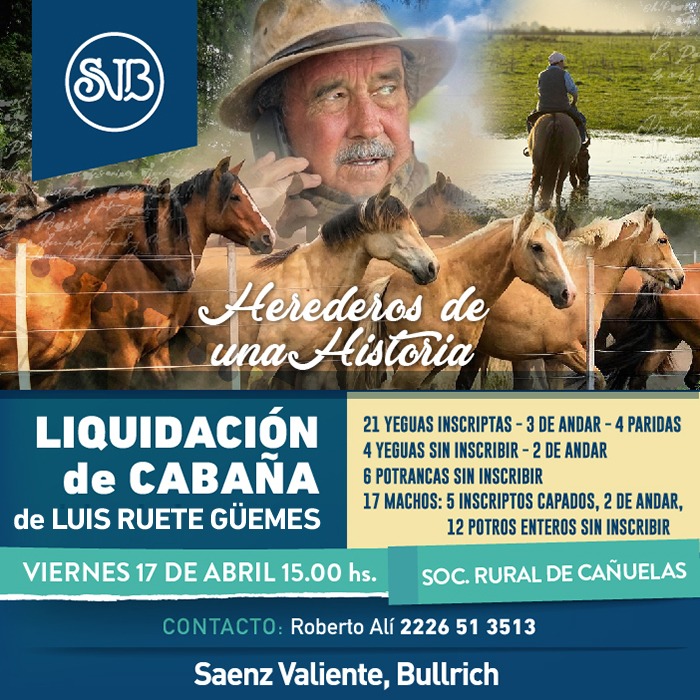 Liquidación de Cabaña de Luis Ruete Guemes