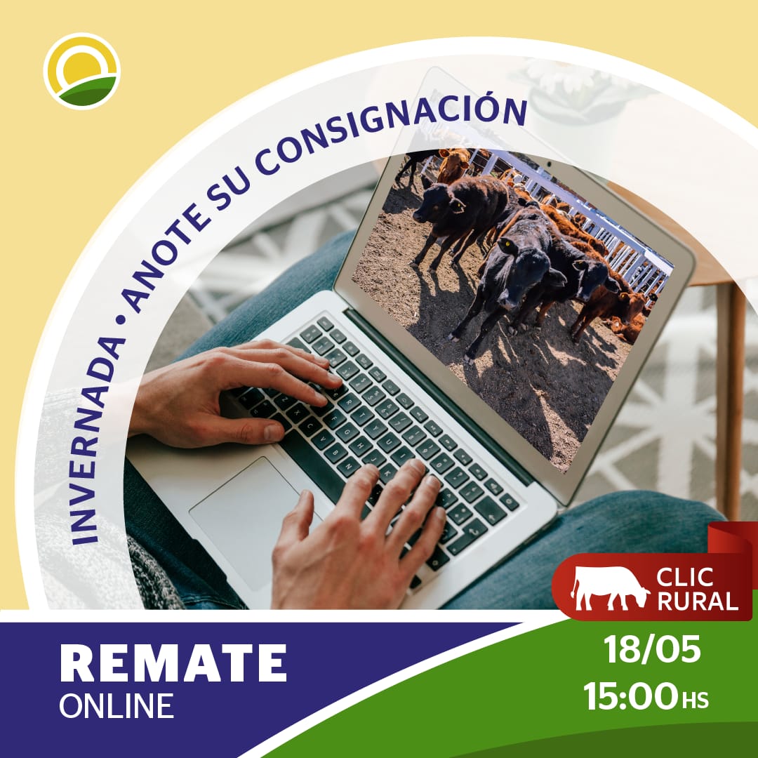 Afiche Remate Virtual Sunchales 18 de Mayo