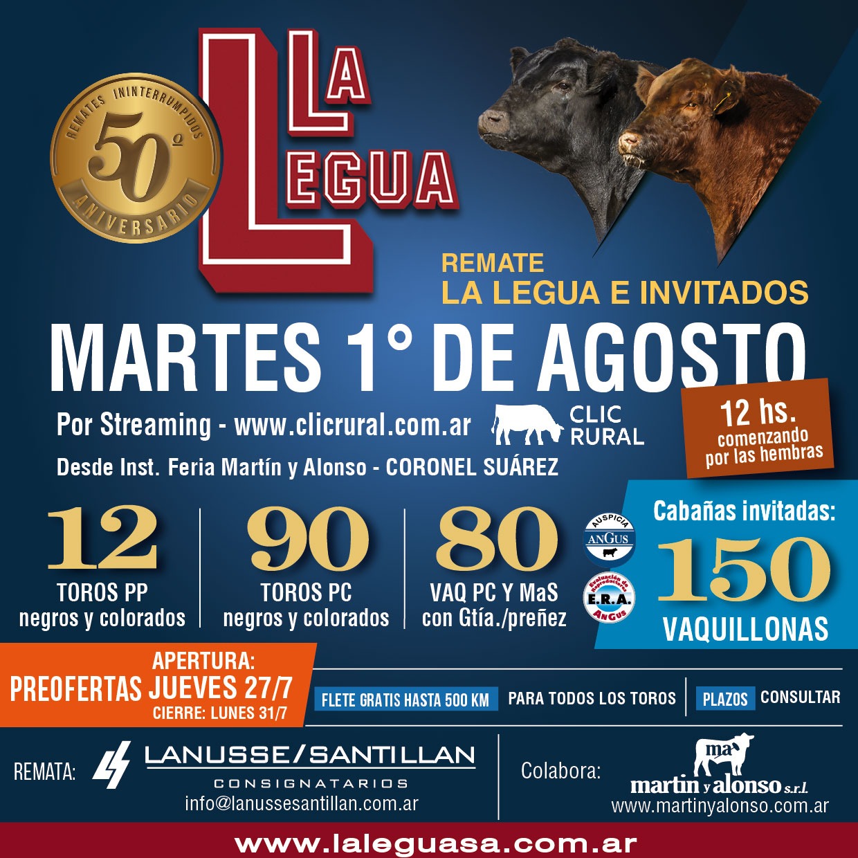 Afiche La Legua e Invitados