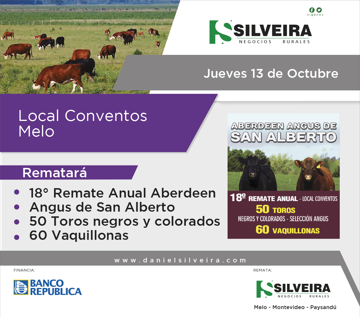 Afiche 18º Remate Angus de San Alberto