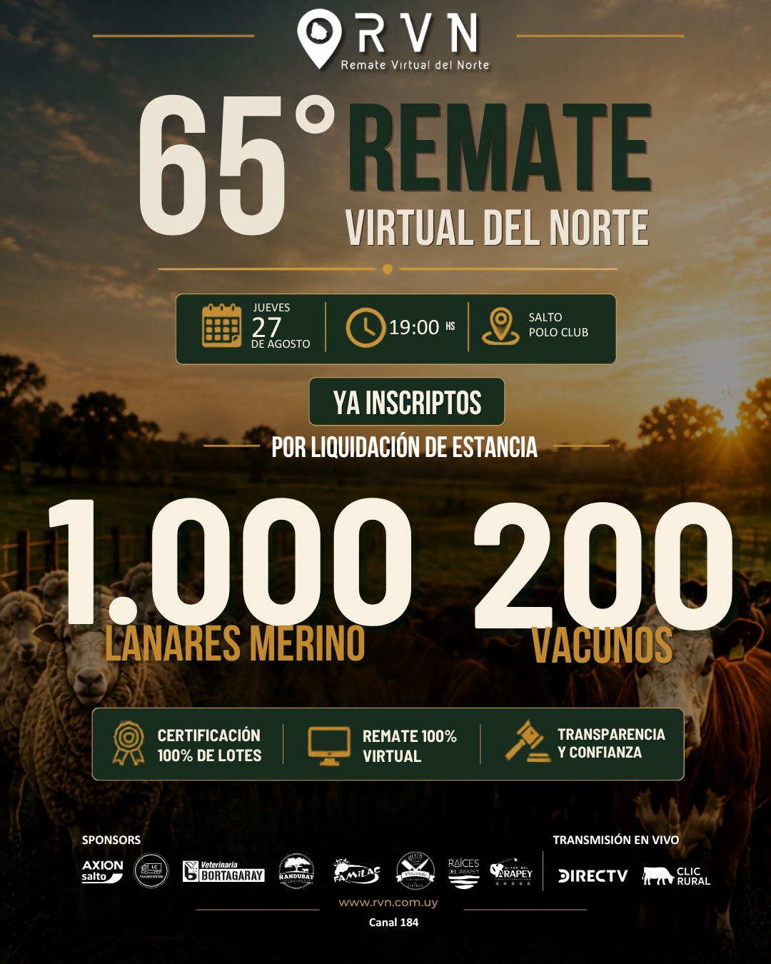 Remate 65º Remate Virtual del Norte