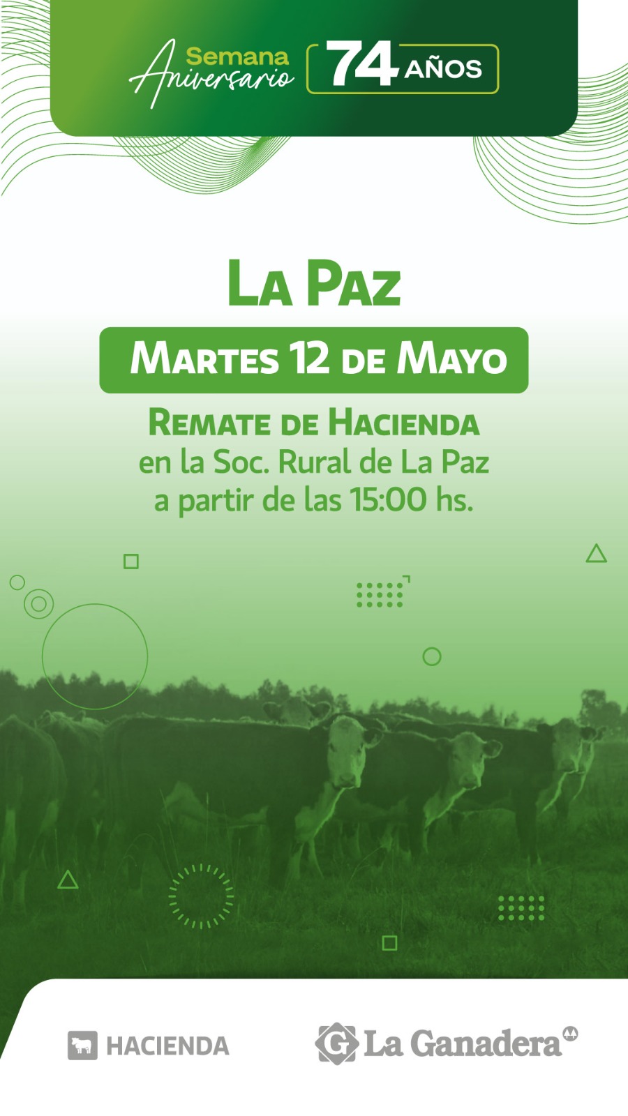 REMATE FERIA EN SOCIEDAD RURAL LA PAZ