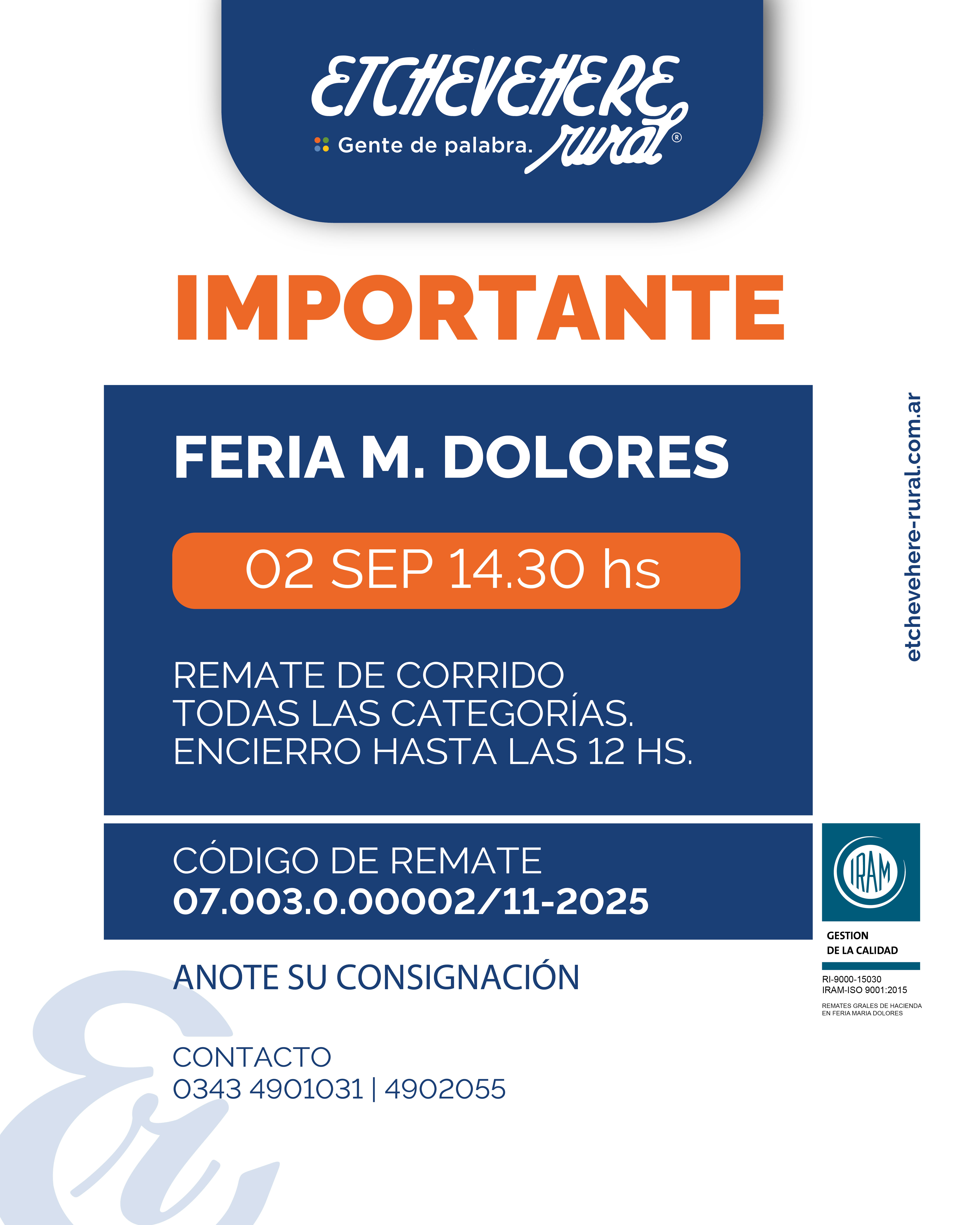 Remate Feria Maria Dolores