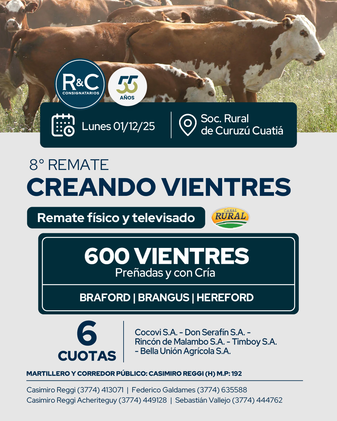 Remate 8° REMATE CREANDO VIENTRES