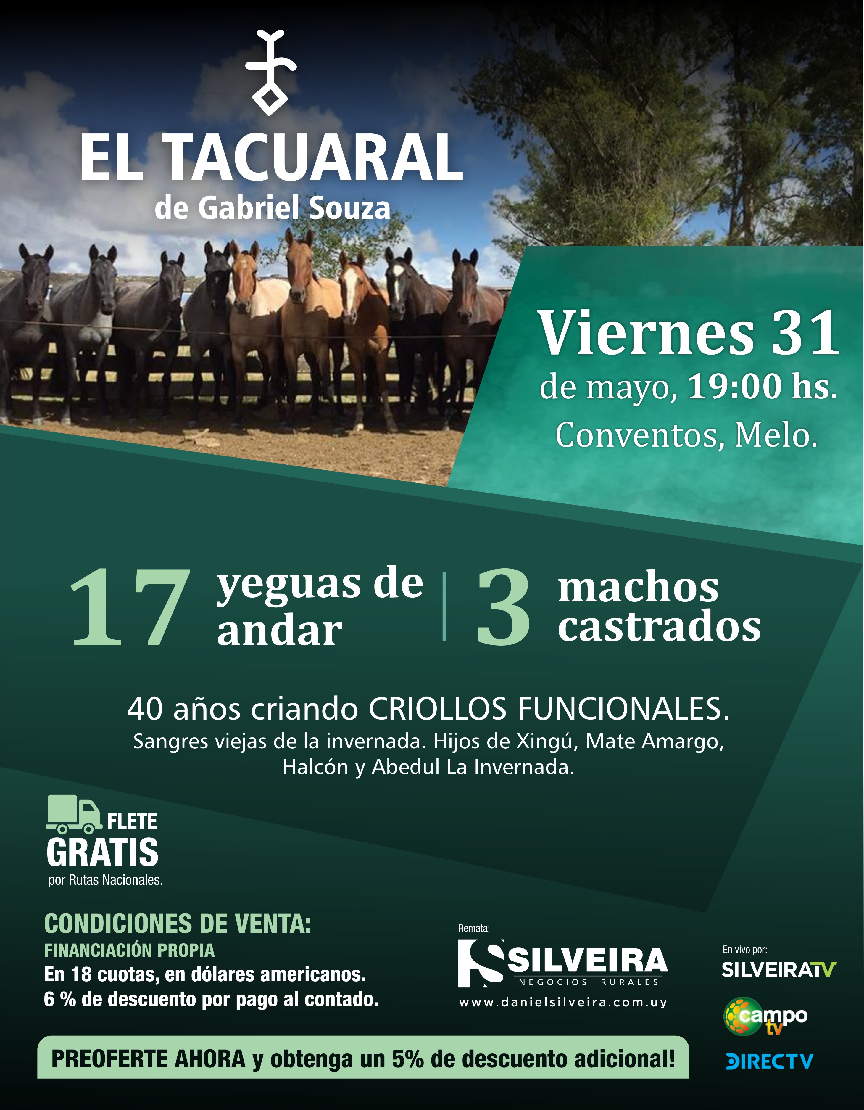 Afiche Remate anual "El Tacuaral"