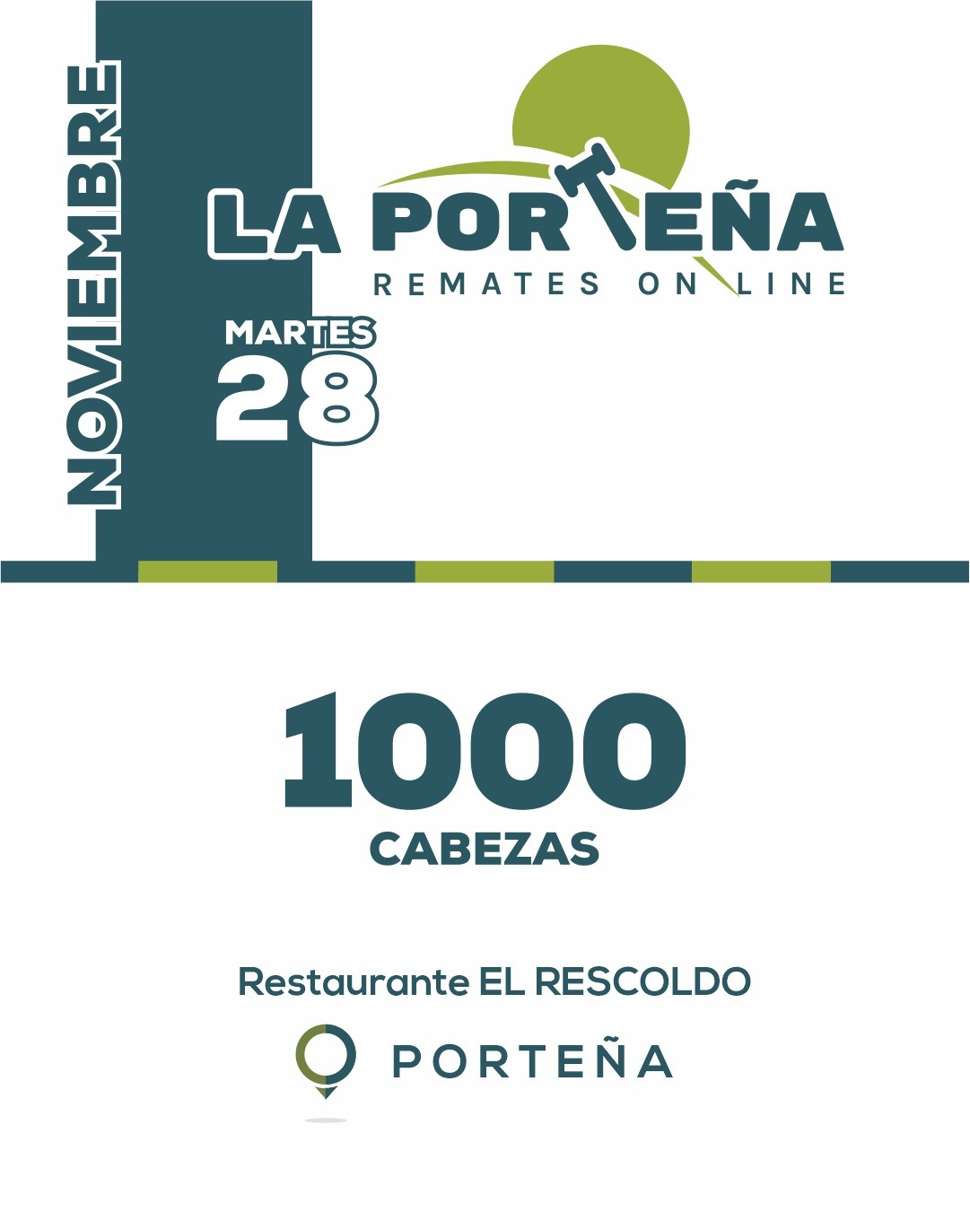 Afiche Remate Virtual