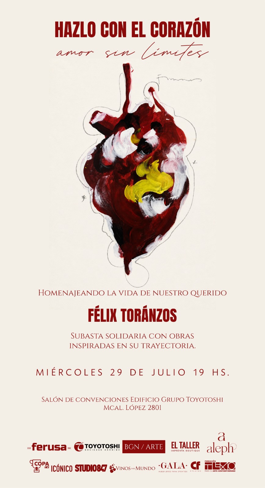 Afiche Hazlo con el corazón - Félix Toránzos