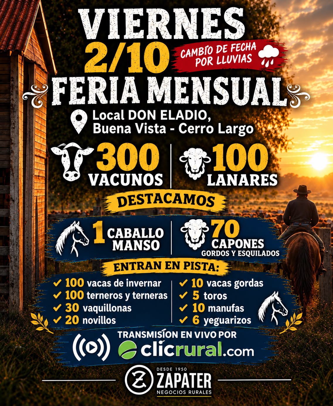 Remate Feria mensual - Local Don Eladio