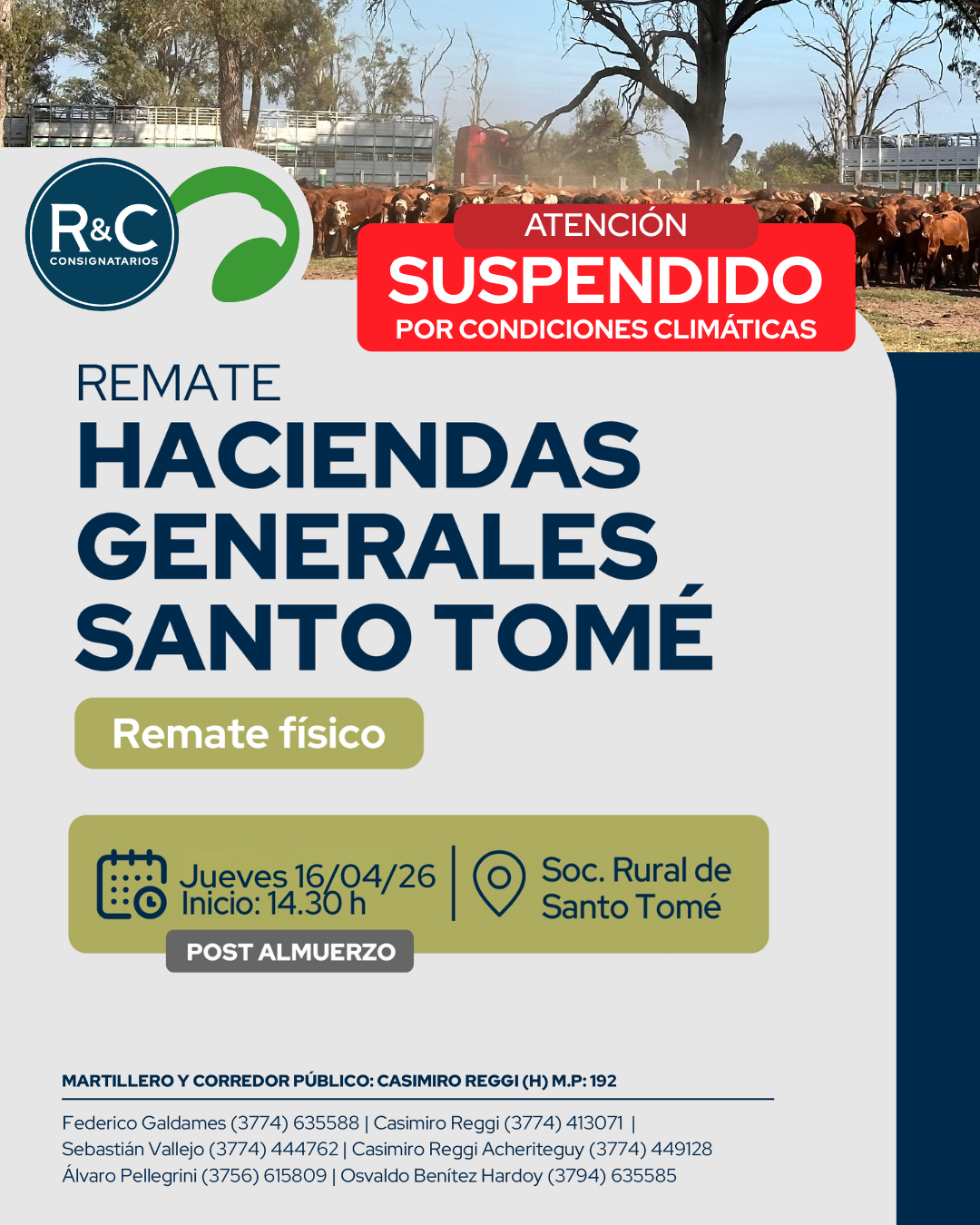 Afiche Haciendas generales 