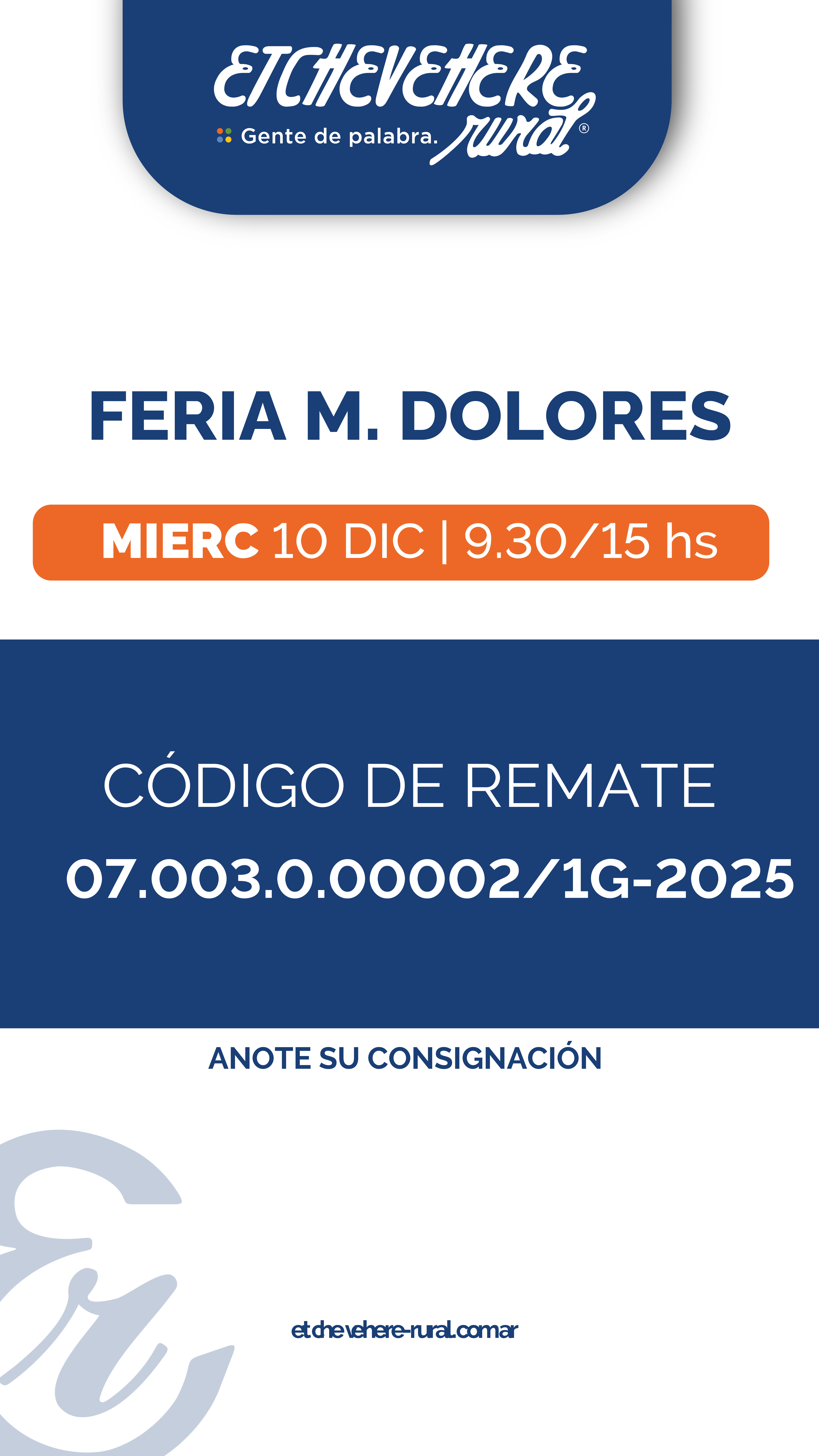 Remate Feria Maria Dolores