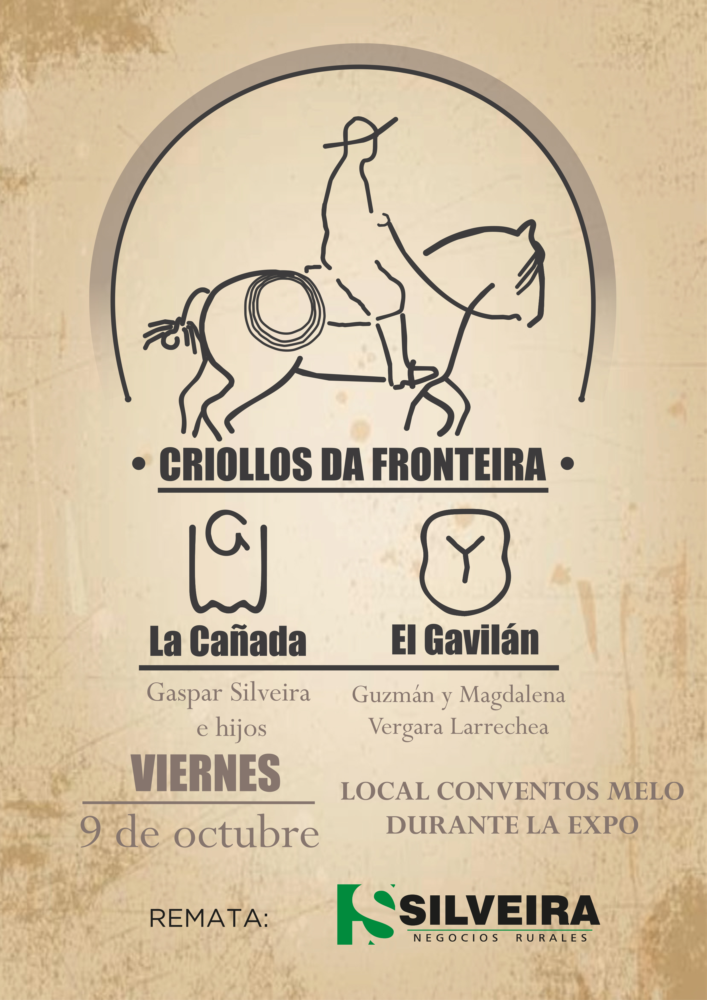 Afiche Criollos da Fronteira - La Cañada - El Gavilán