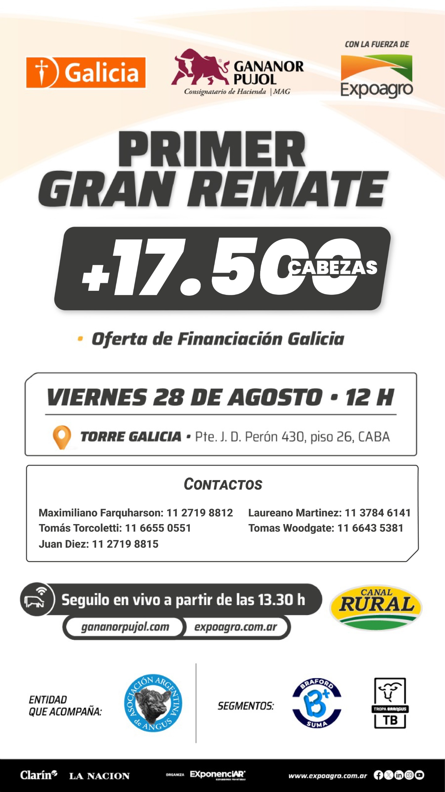 Afiche Con Galicia SIEMPRE JUNTO AL CAMPO