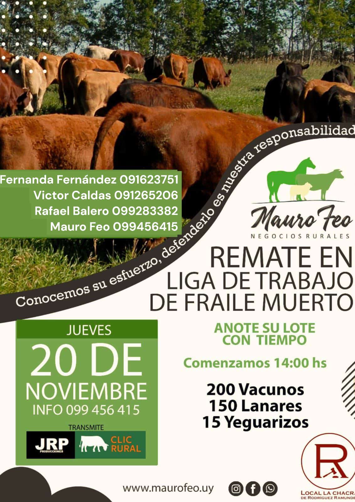 Remate 20 de Noviembre - Liga de trabajo de Fraile Muerto