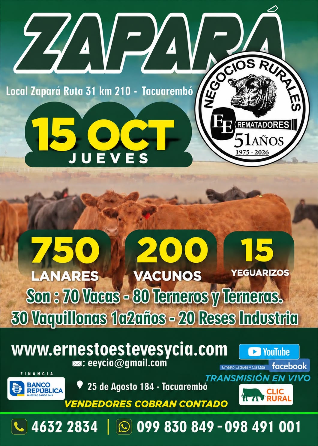 Afiche Feria mensual - Zapará