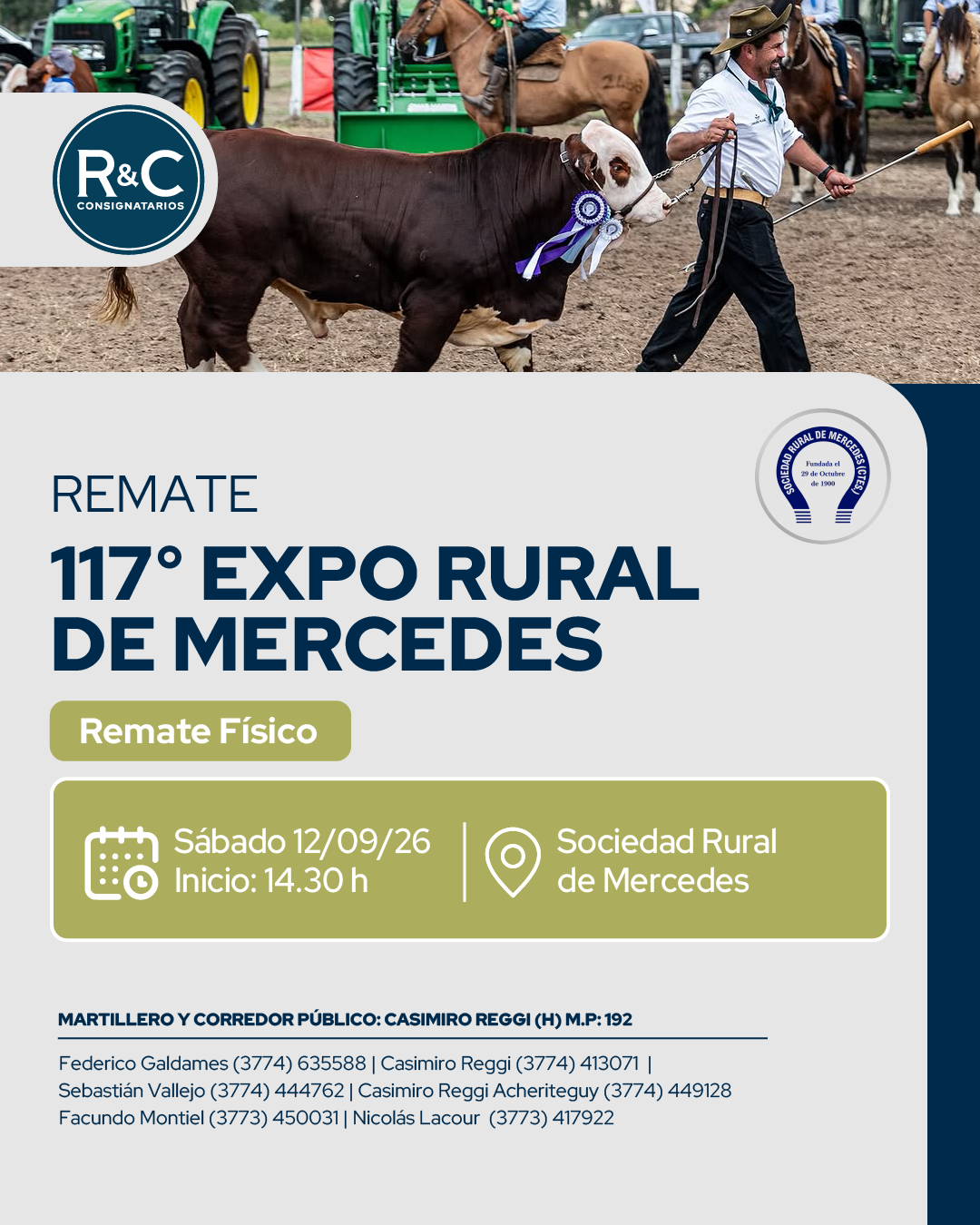 Afiche 117 Expo rural de Mercedes 
