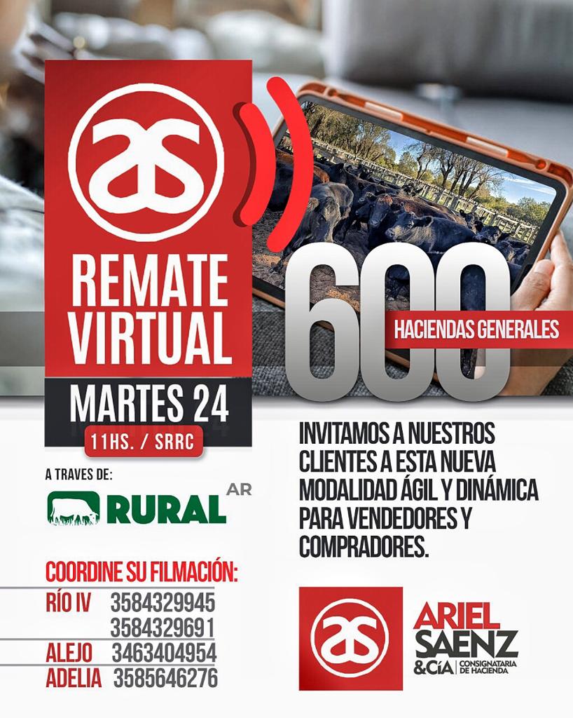 Afiche Primer Remate Virtual