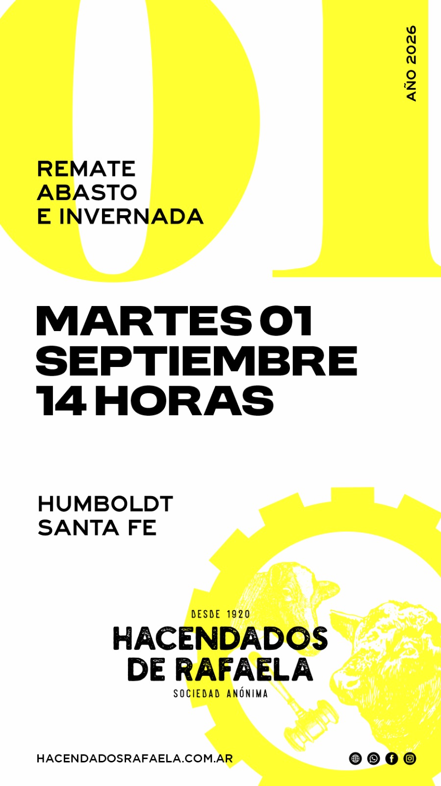 Afiche Remate abasto e invernada