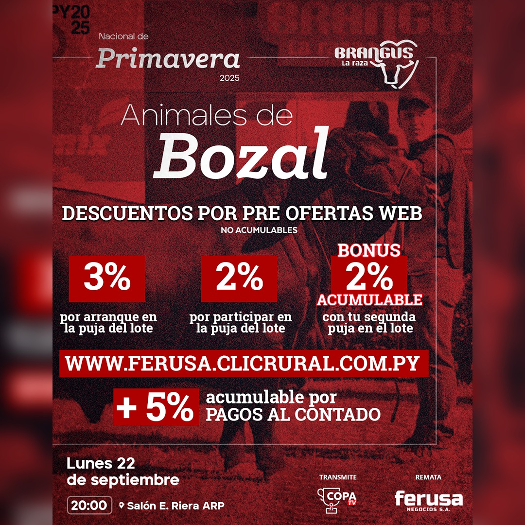 Remate Nacional de Primavera Brangus- Bozal