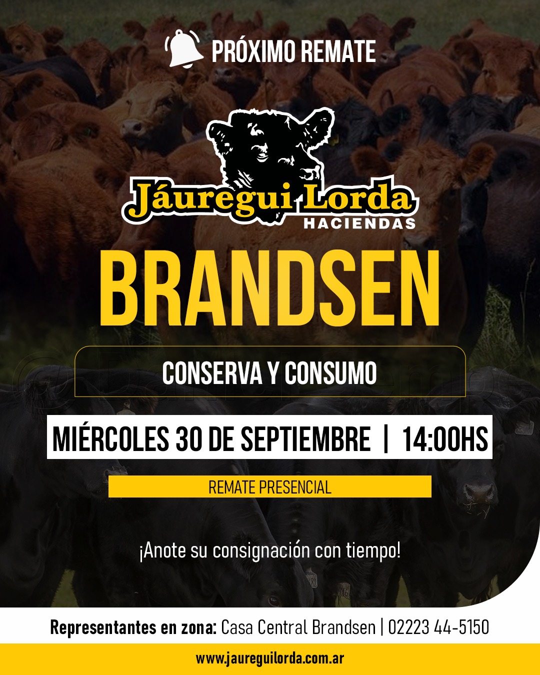Afiche Remate conserva y consumo