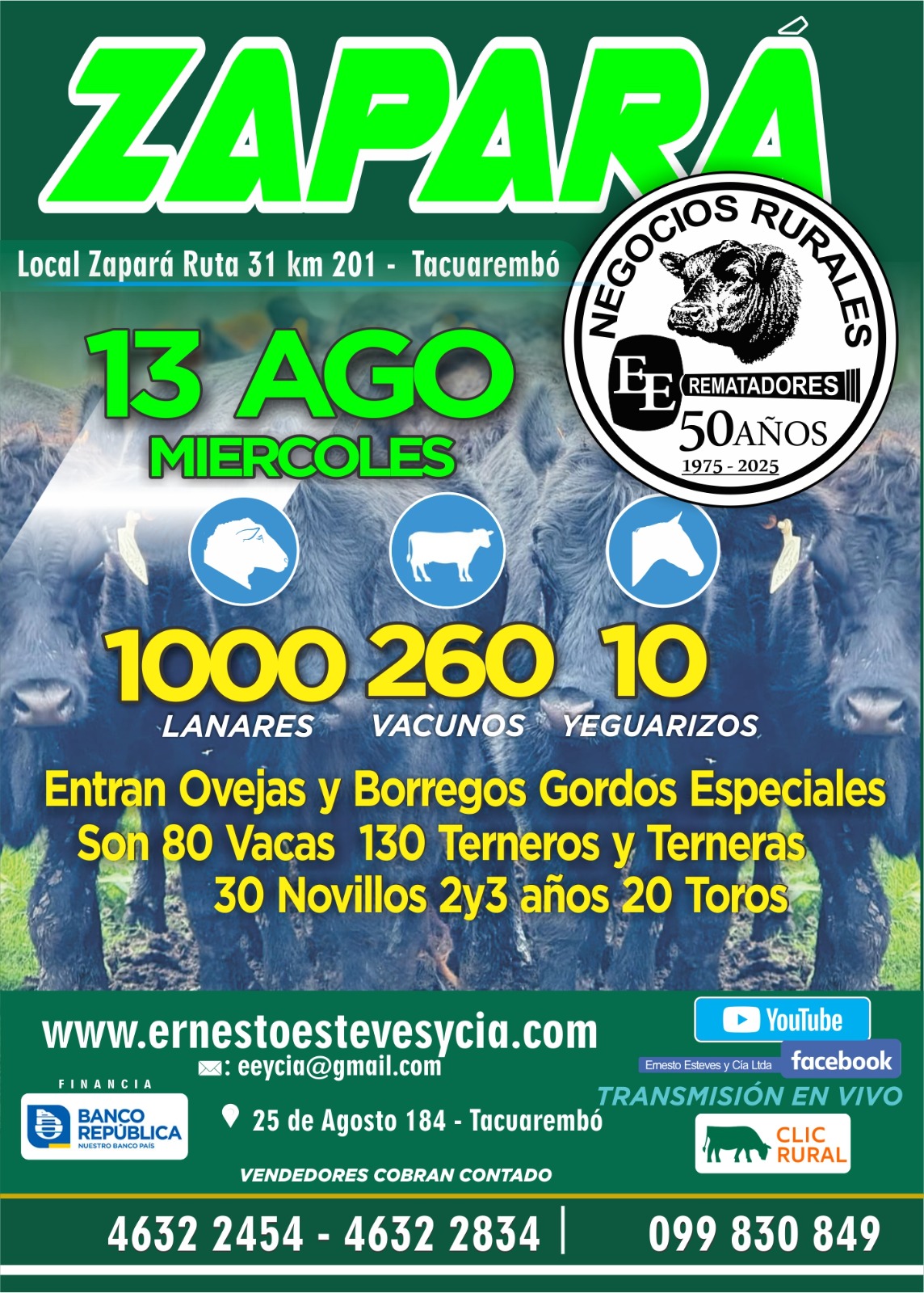 Remate Feria mensual - Zapará