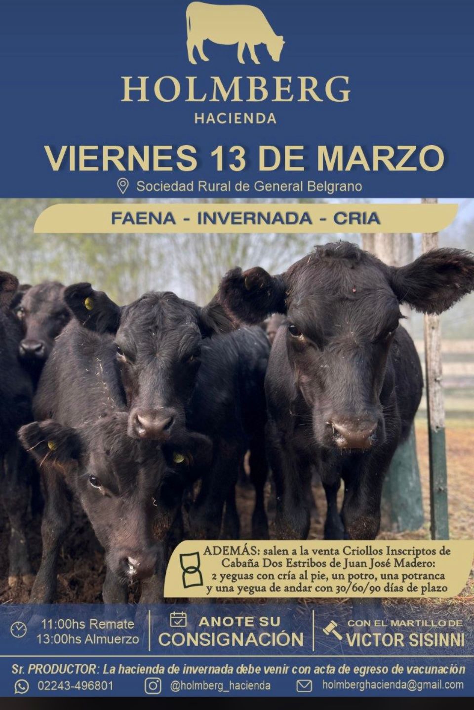 Afiche Holmberg Hacienda