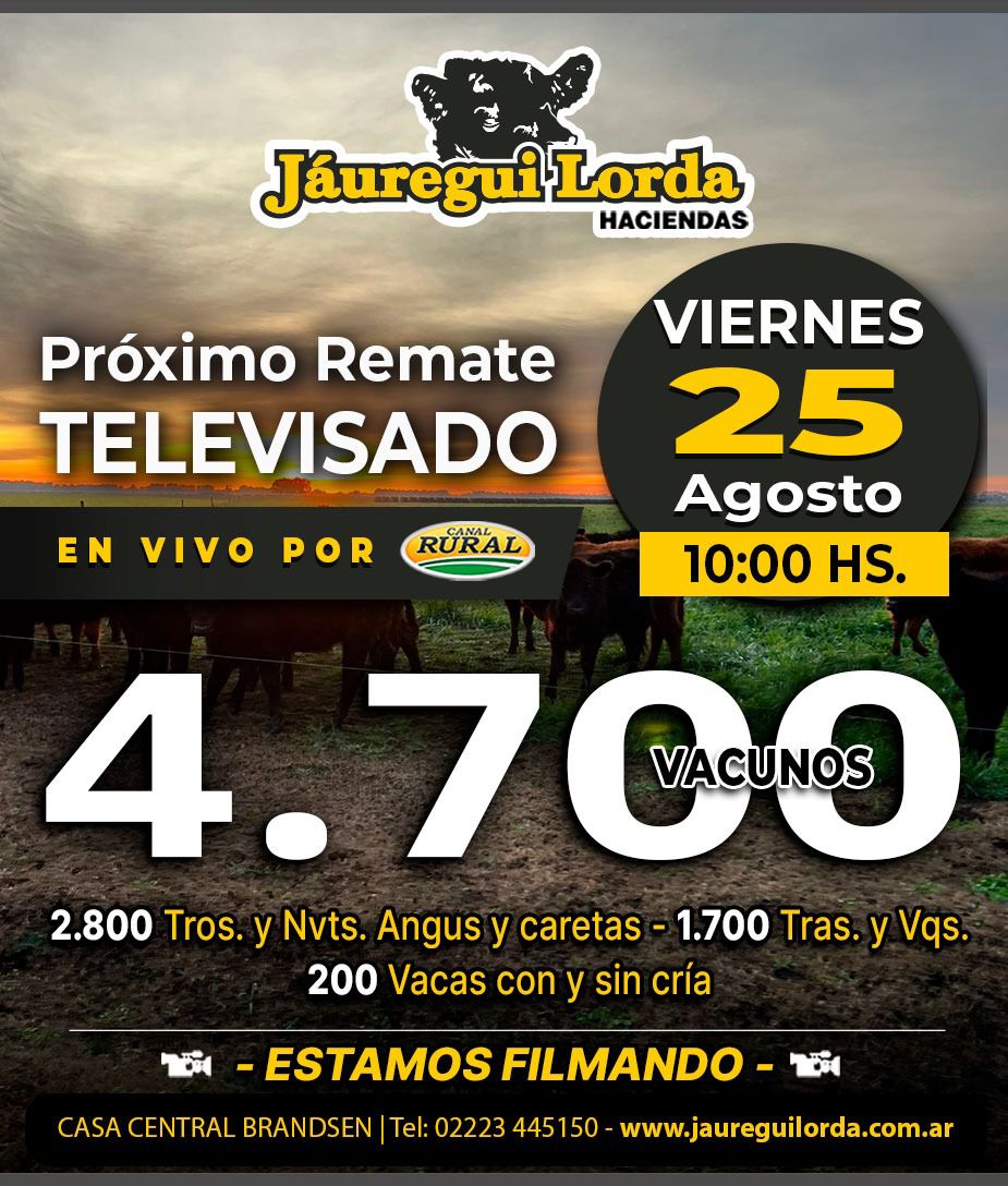 Afiche Brandsen Invernada y cría, Viernes 25 de Agosto 