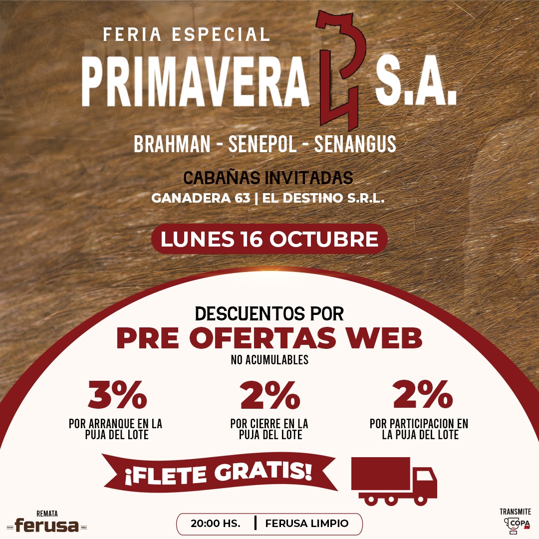 Afiche FERIA DE REPRODUCTORES PRIMAVERA 43