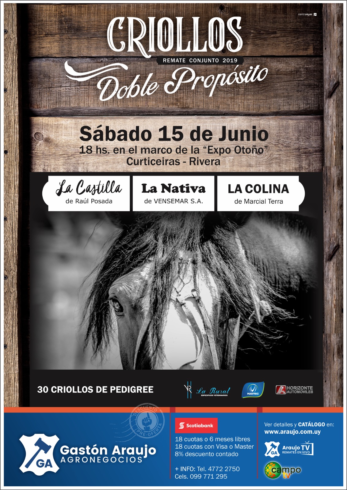 Afiche Criollos Doble Propósito