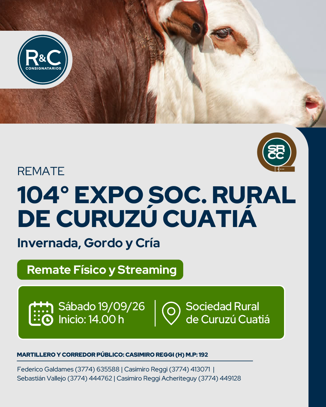 Afiche 104 Expo Soc. rural de Curuzú Cuatiá