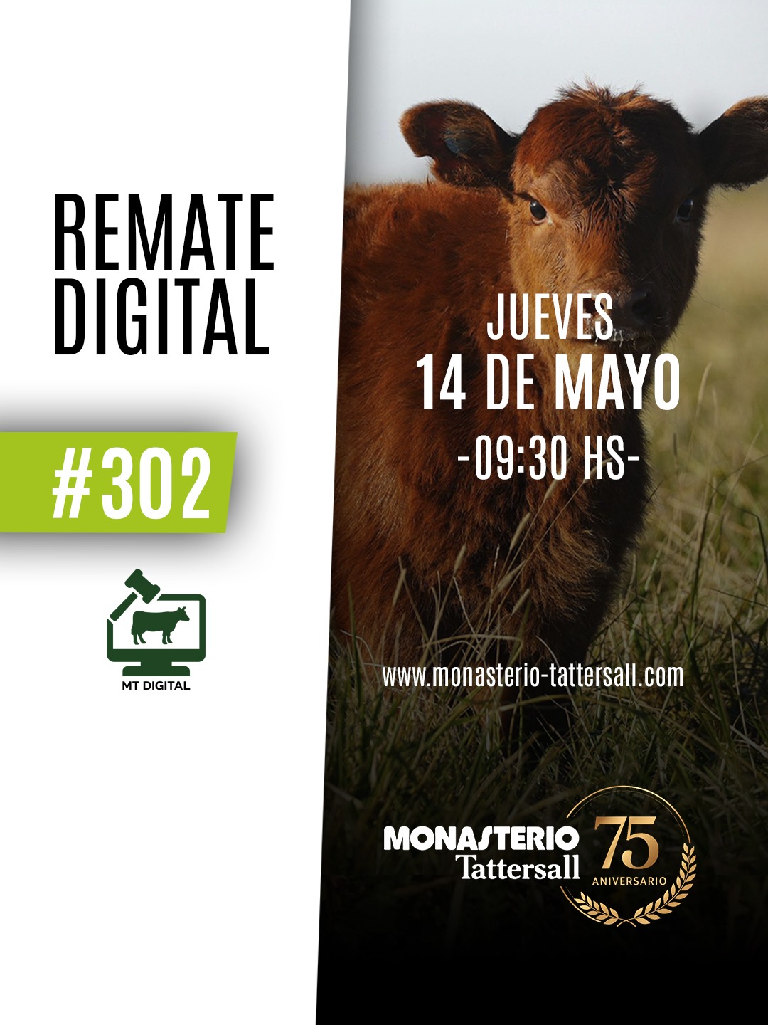 Afiche Remate digital 302°