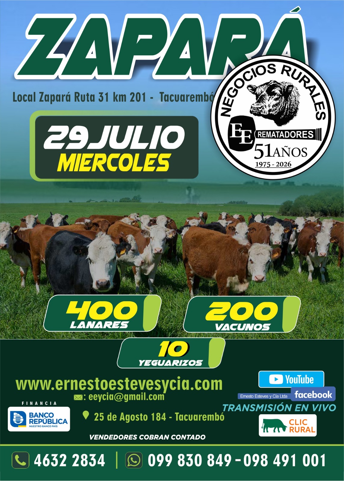 Remate Feria mensual - Zapará