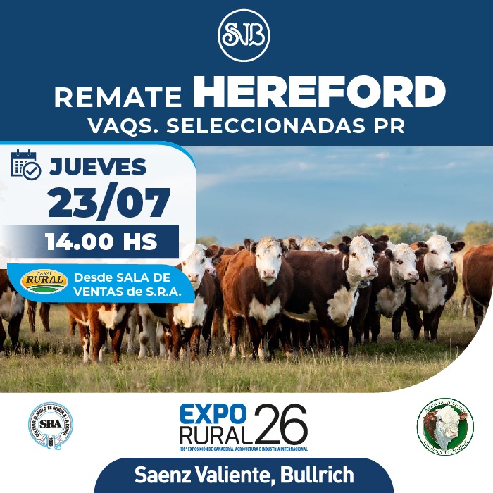 Hereford - Vaqs. Seleccionadas PR