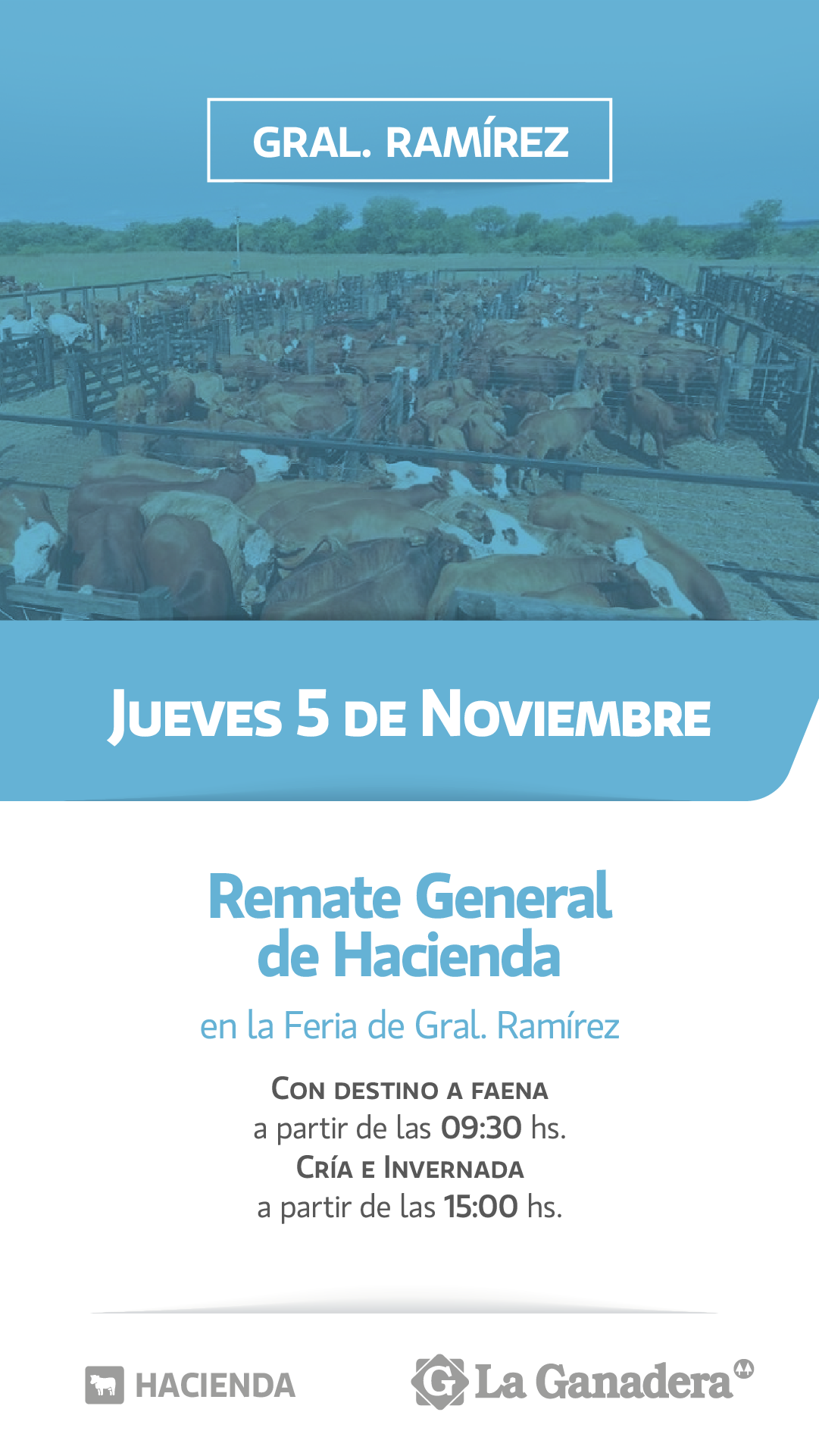 Afiche REMATE FERIA EN INSTALACIONES GENERAL RAMÍREZ