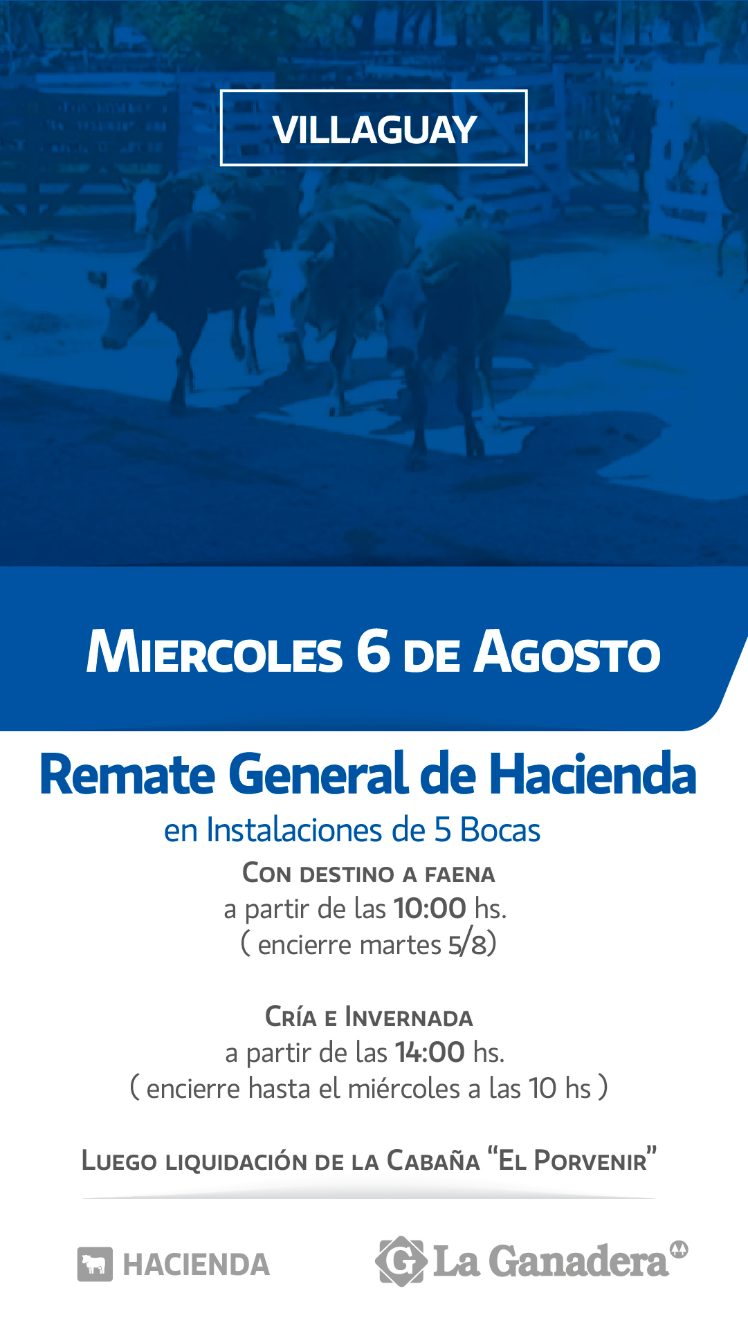 Afiche REMATE FERIA 5 BOCAS - PASO DE LA LAGUNA