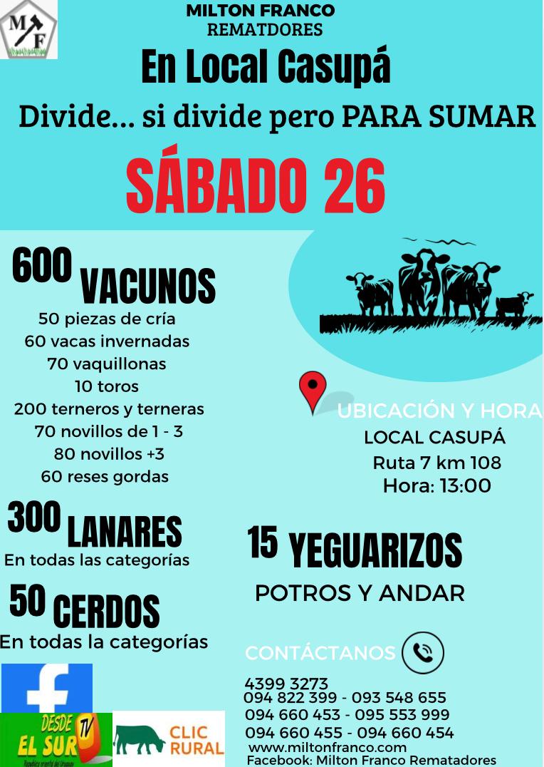Afiche Primera Feria - Milton Franco