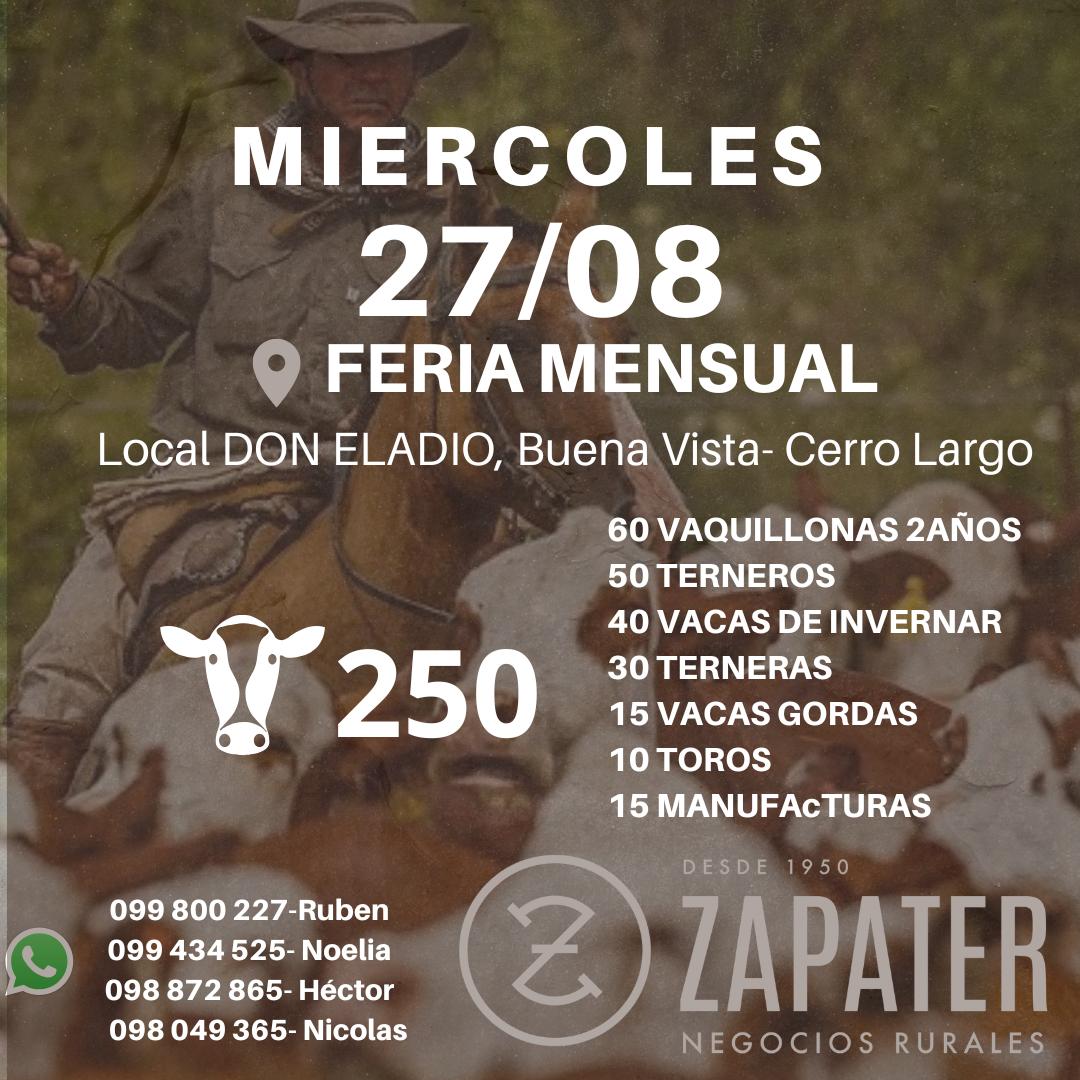 Afiche Feria Mensual - Local Don Eladio