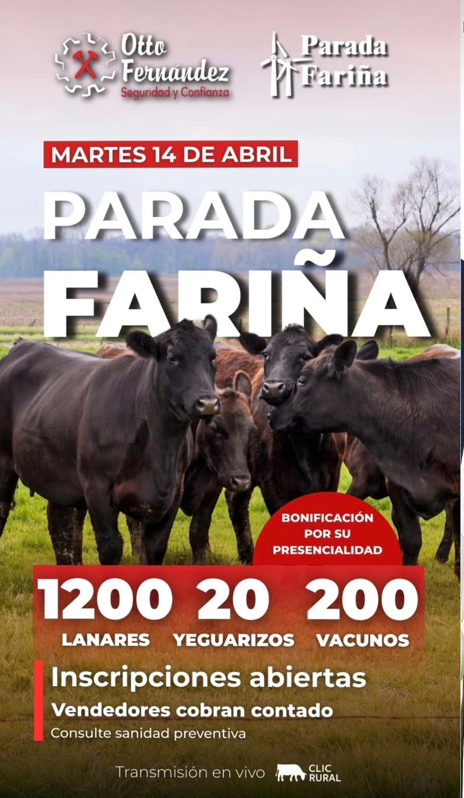 Remate Feria Mensual - Parada Fariña