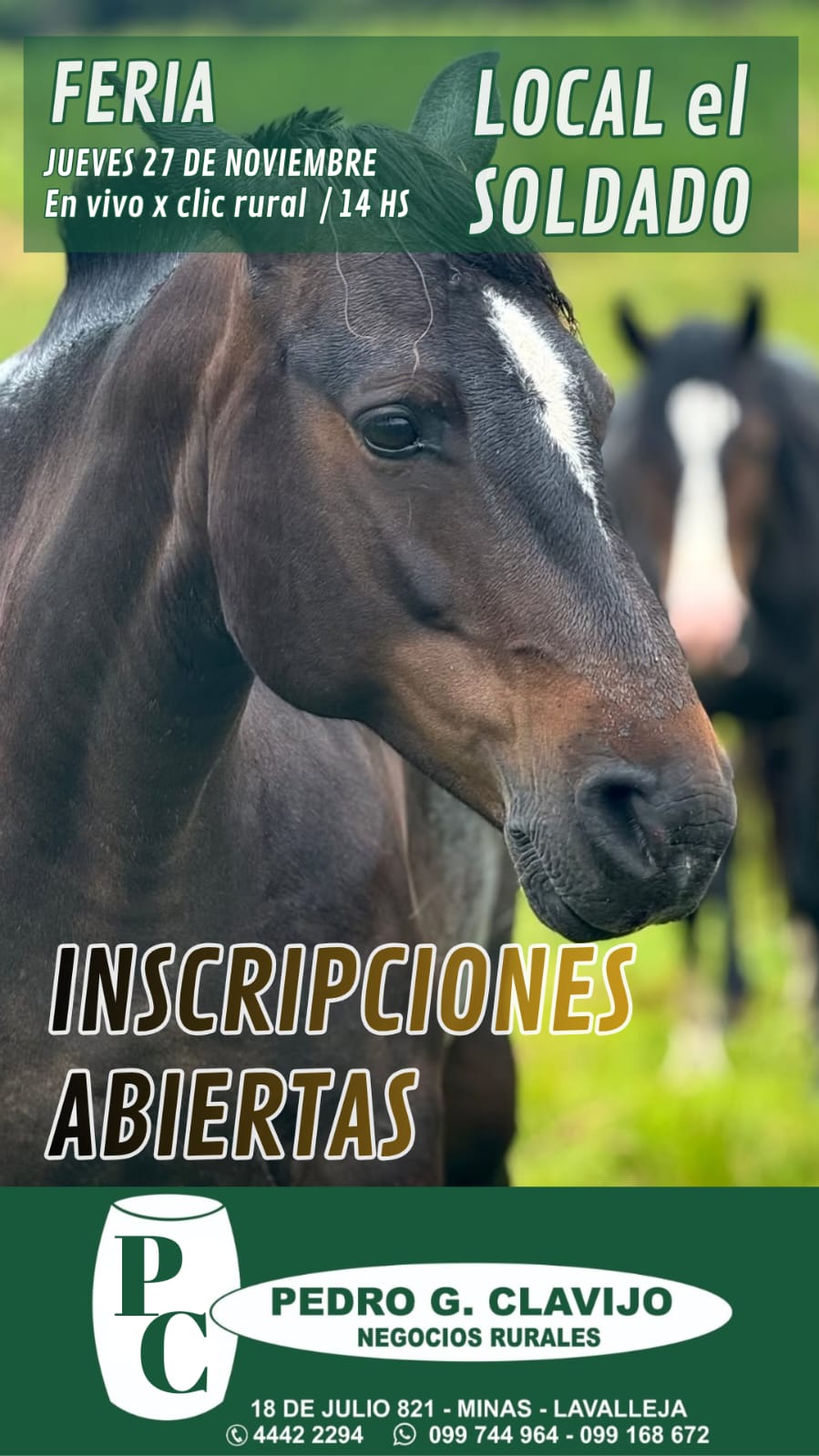 Remate 27 de Noviembre - Local El Soldado