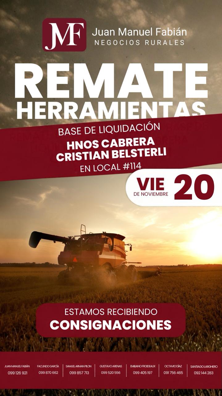 Afiche Remate de Herramientas