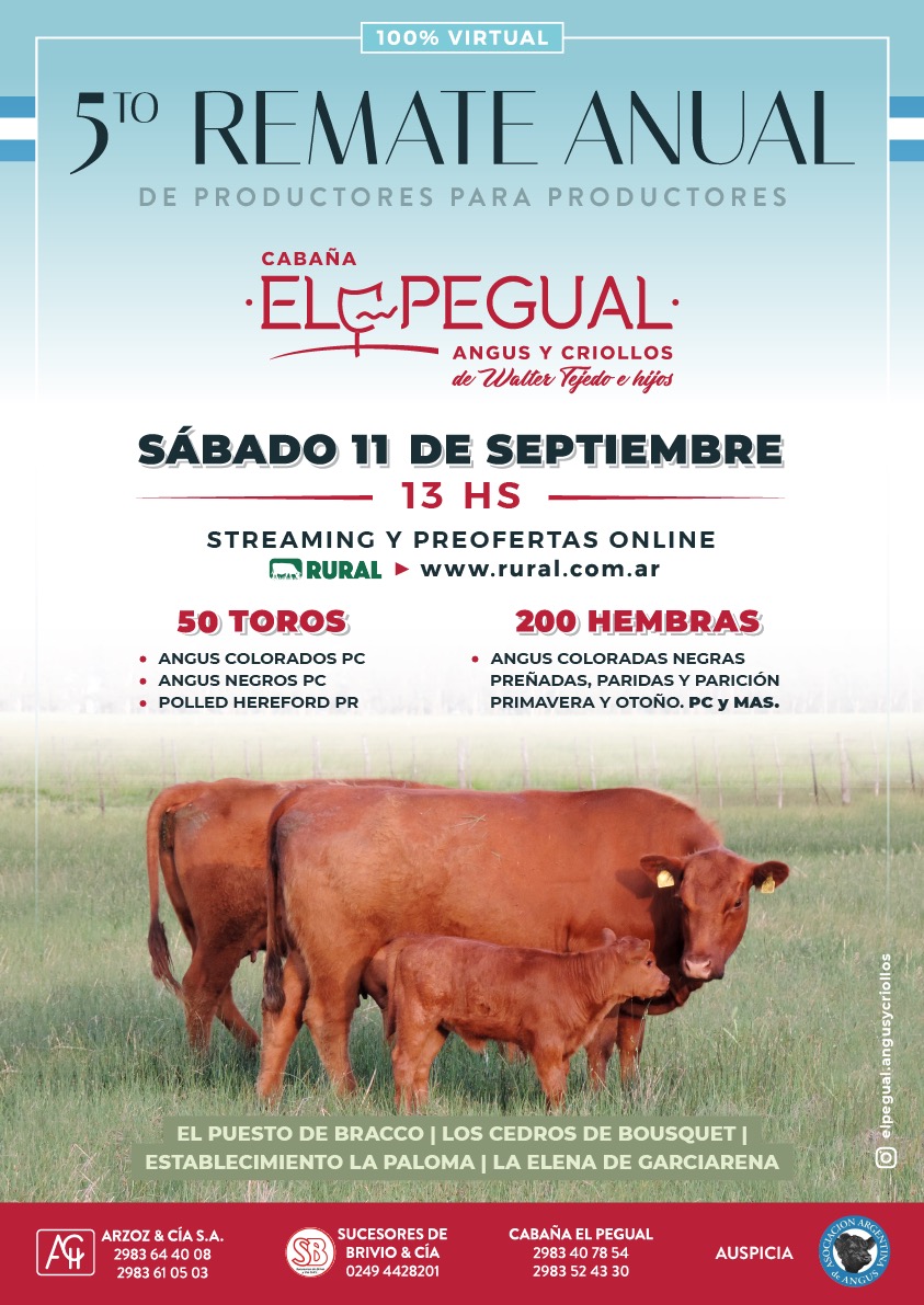 Afiche 5° Remate Anual de Productores Para Productores