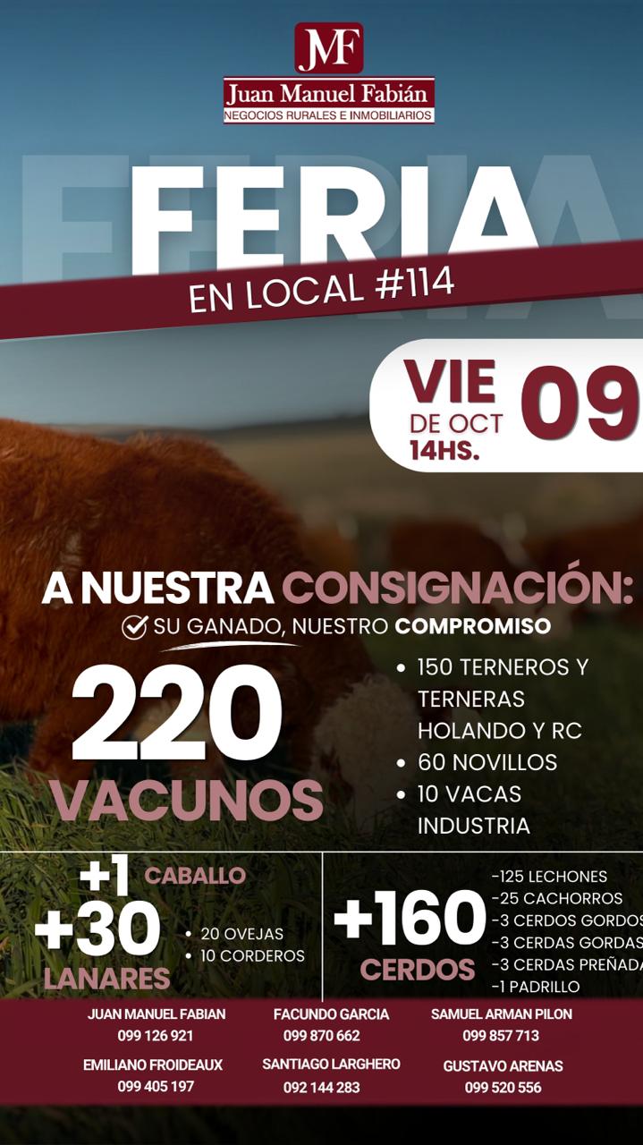 Remate Feria mensual - JMF